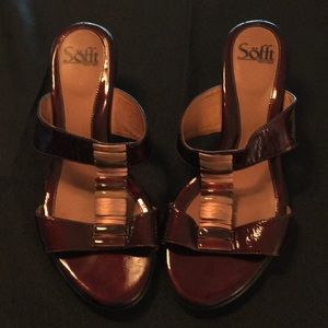 Sofft Dress Sandals Brown with Copper Accents